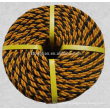 3 strand PE material Tiger rope com UV resistente para atacado